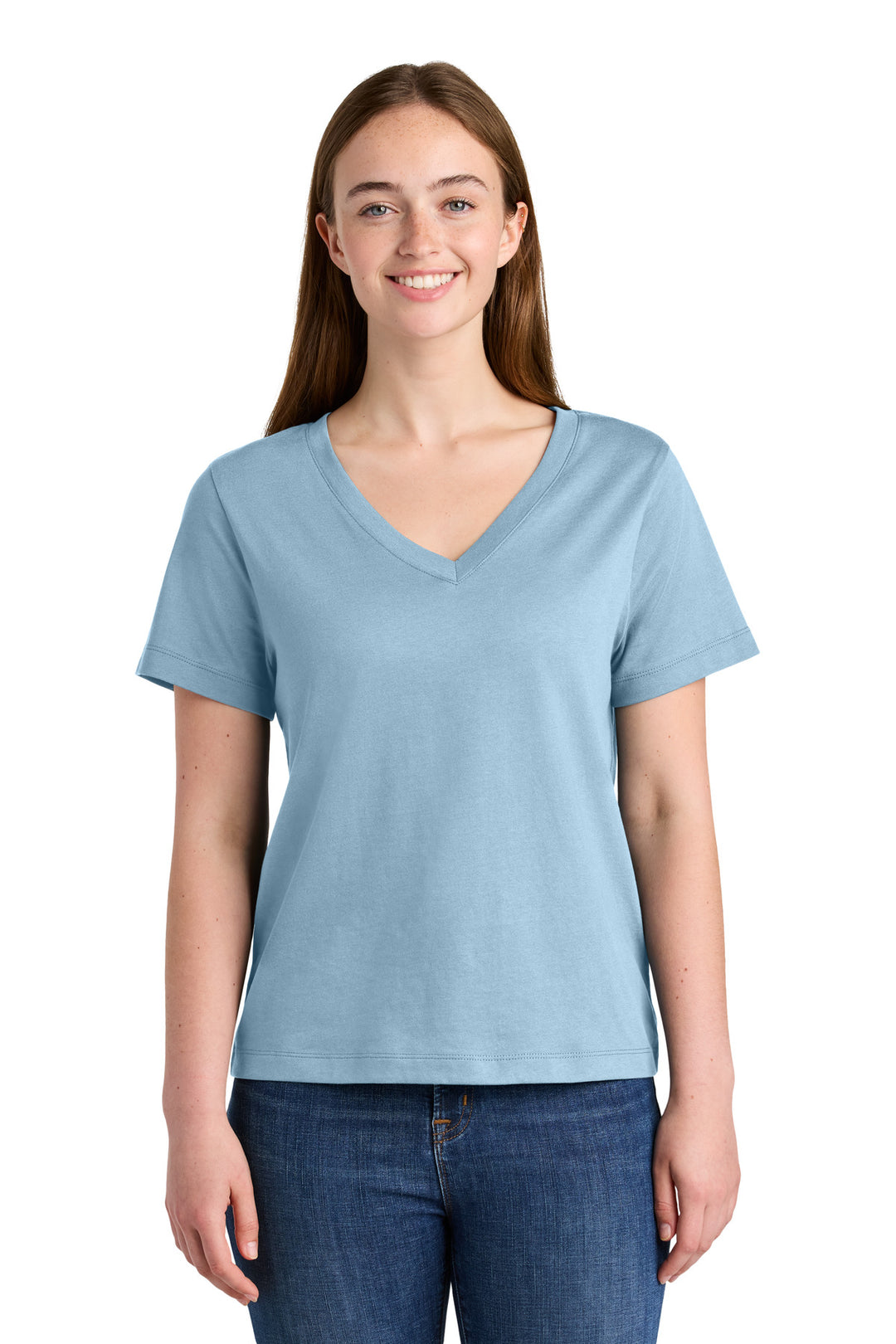 Front View of BlueSoul Stanley/Stella Women's Stella Isla V-Neck Tee SXW032