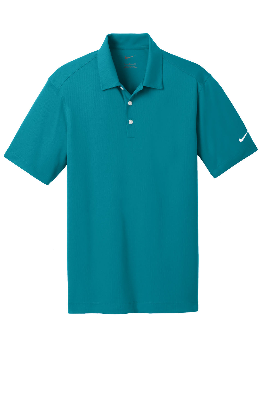 Front View of Blustery Nike Dri-FIT Vertical Mesh Polo. 637167