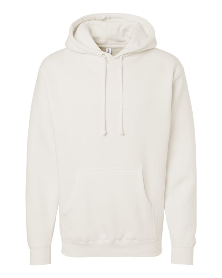 Front View of Bone Heavyweight Hooded Sweatshirt - IND4000