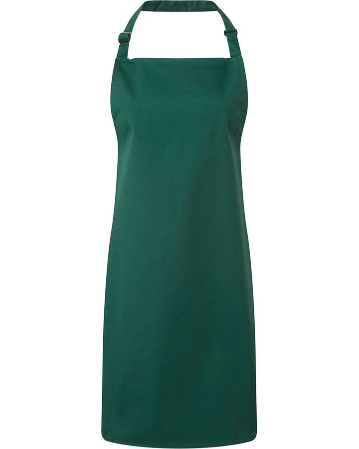 Front View of Bottle Recycled Bib Apron - RP150