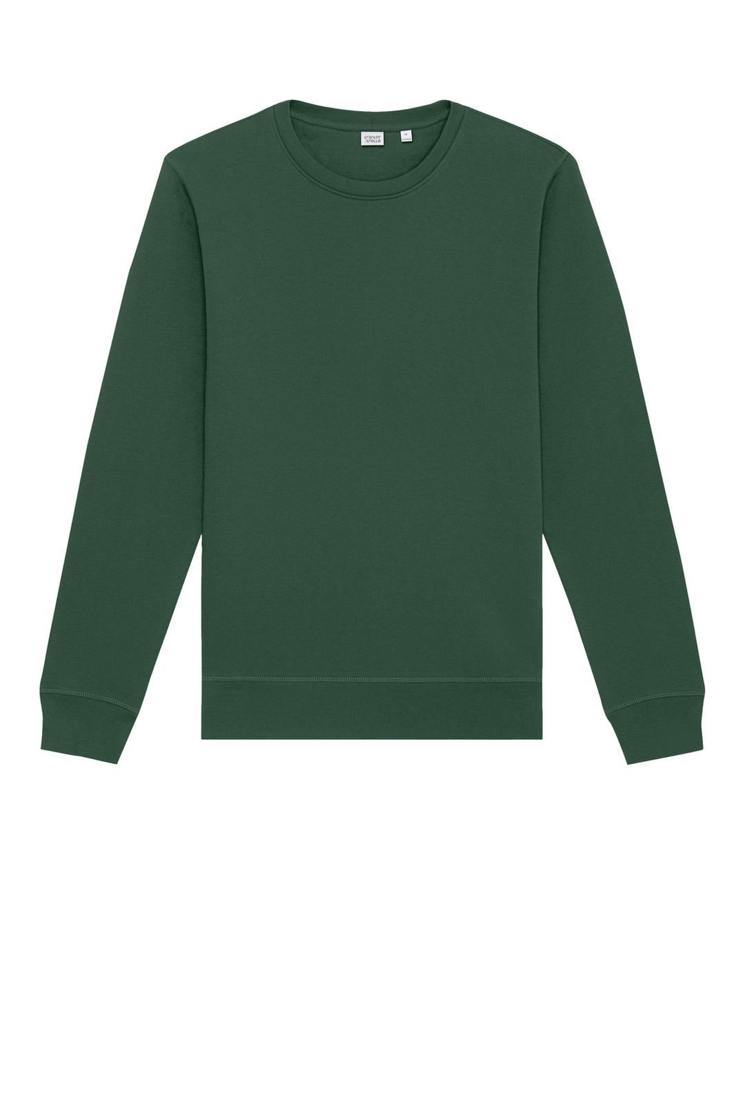 Front View of BottleGrn Stanley/Stella Unisex Roller Crewneck Sweatshirt SXU010