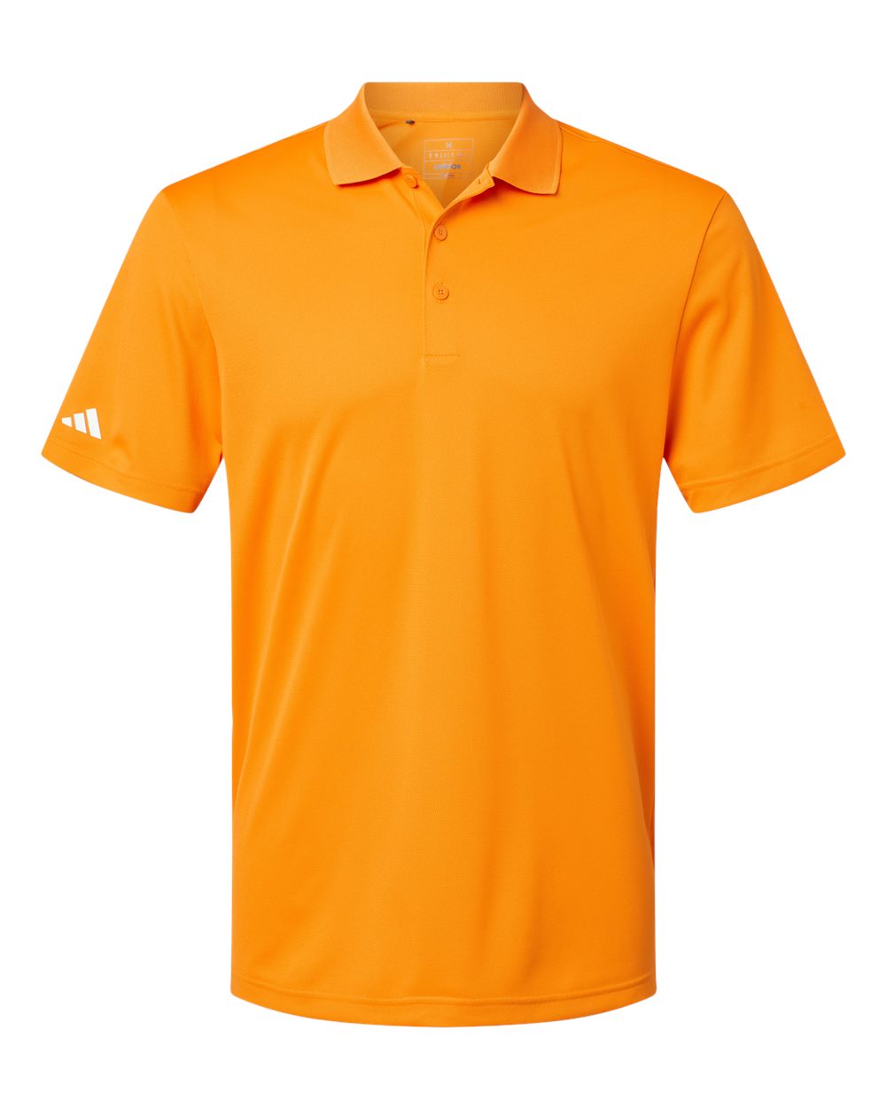 Front View of Bright Orange Basic Sport Polo - A430