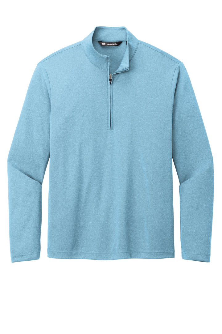 Front View of BrillBluHt TravisMathew Coto Performance 1/4-Zip TM1MY397