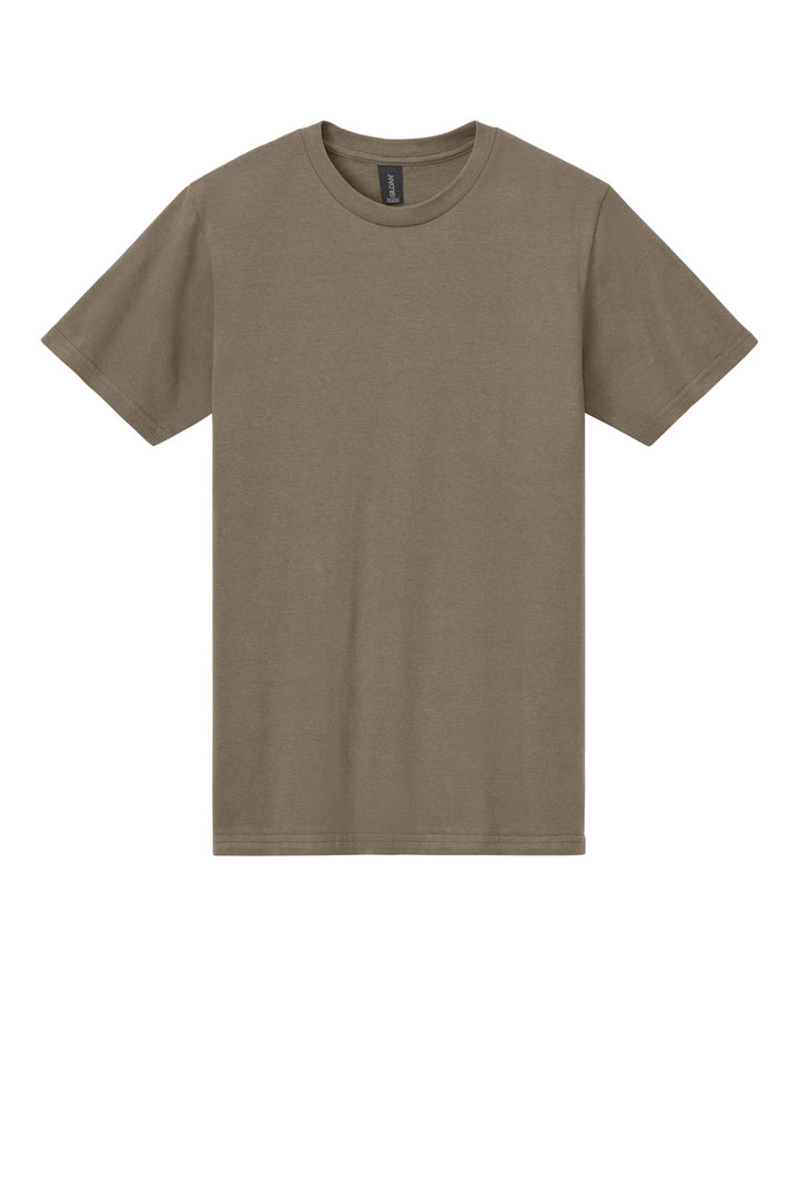 Front View of BrnSavana Gildan Softstyle Midweight Tee 65000