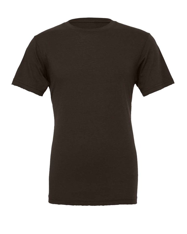 Front View of Brown Jersey Tee - 3001