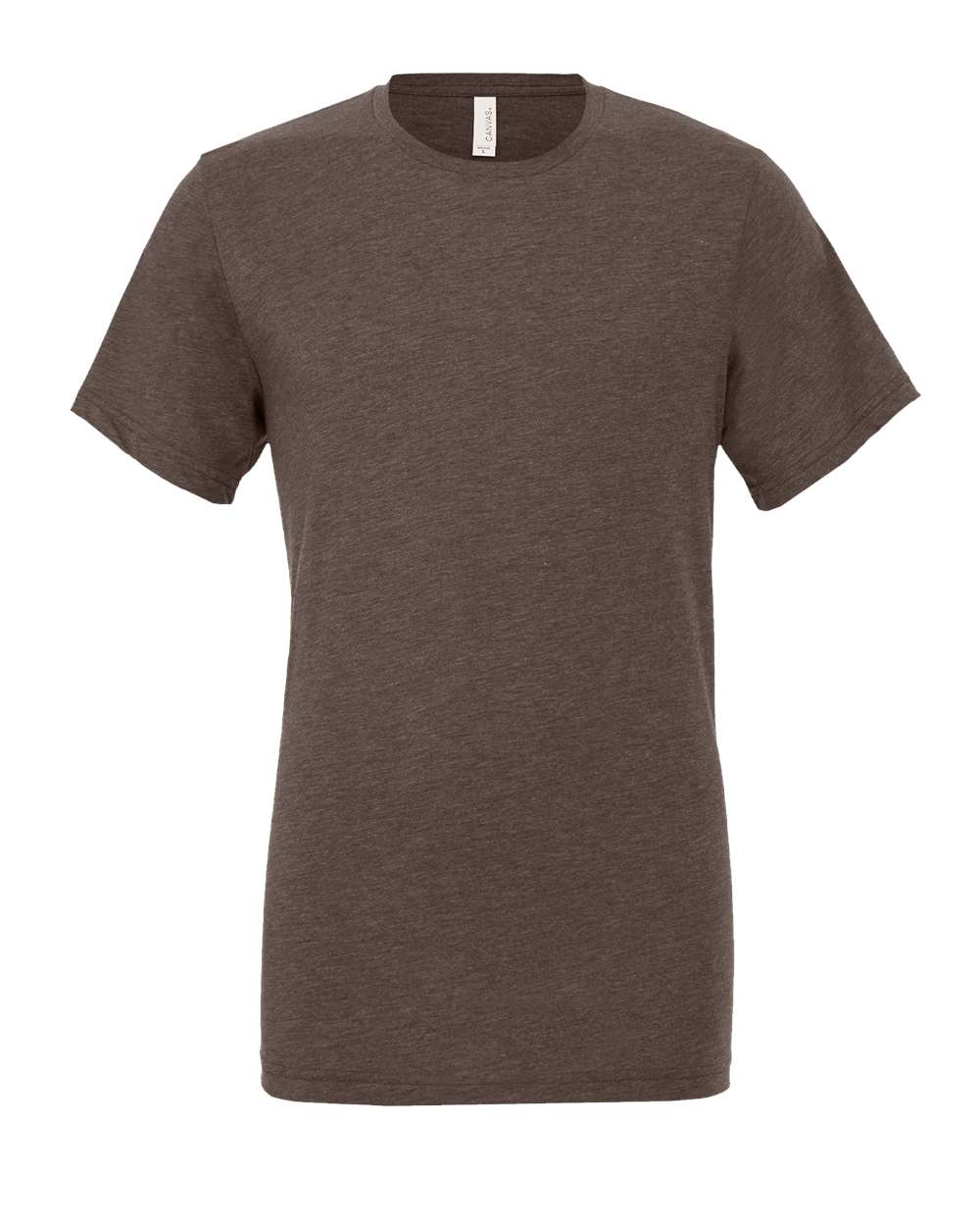 Front View of Brown Triblend Triblend Tee - 3413