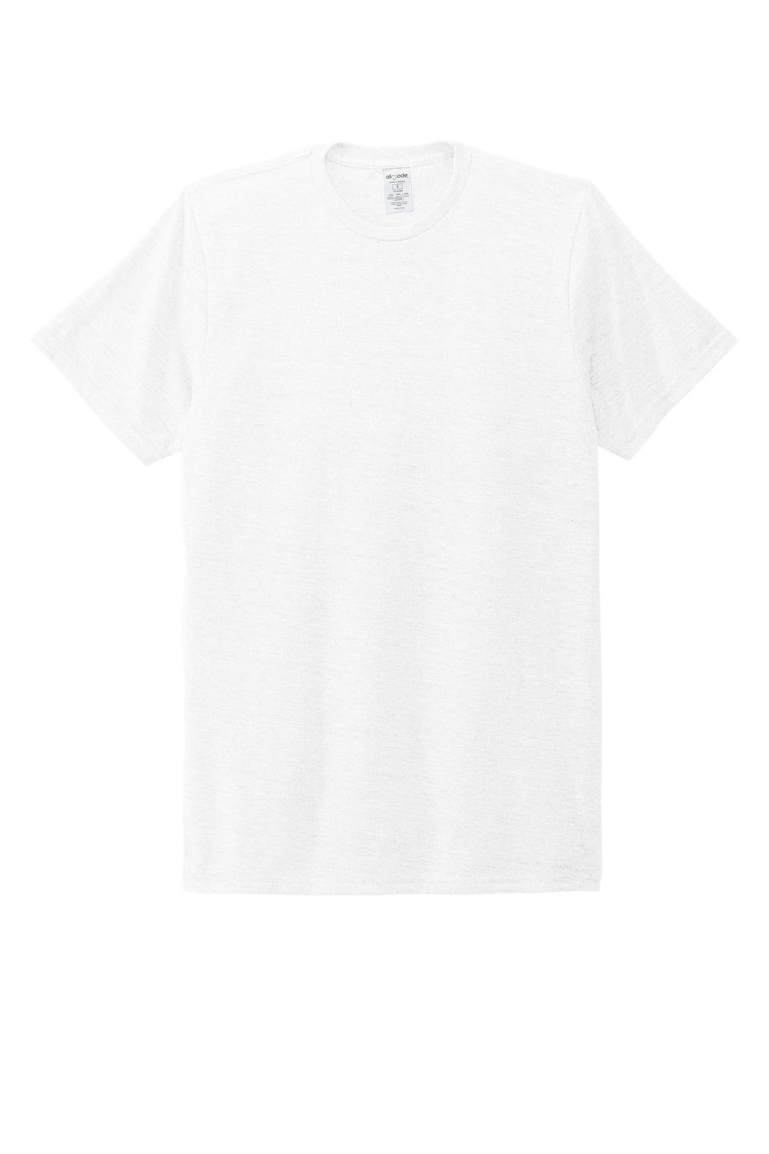 Front View of BrtWhite Allmade Unisex Tri-Blend Tee AL2004