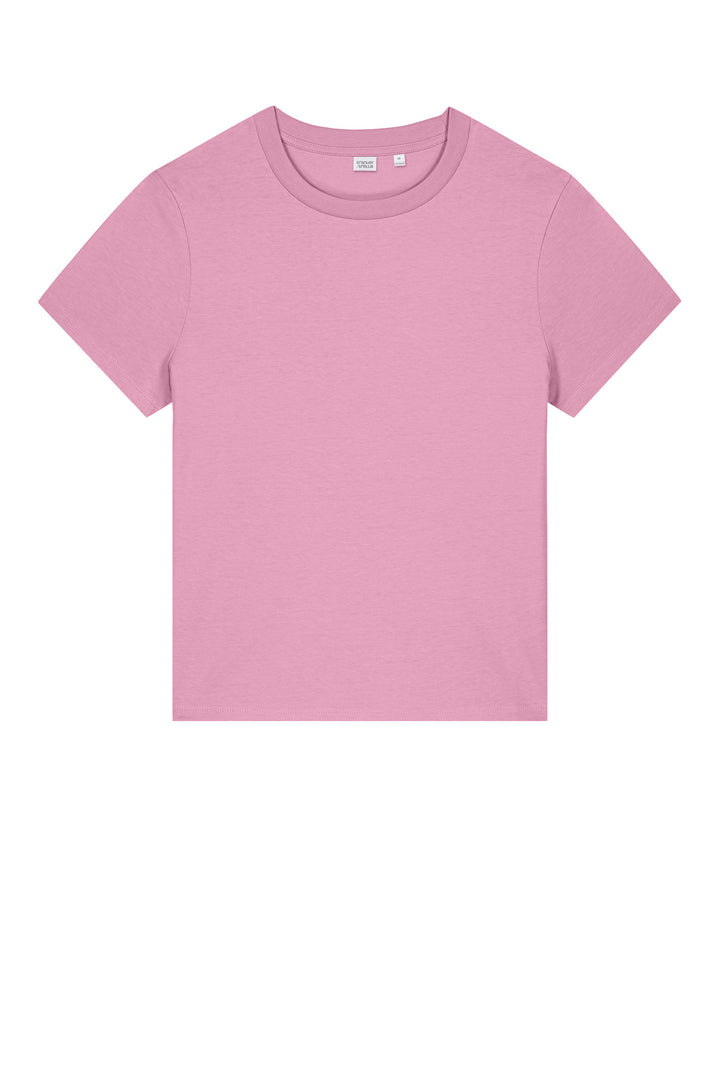 Front View of BubblePink Stanley/Stella Women's Stella Muser Tee SXW002