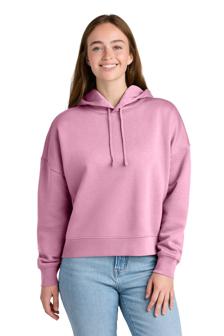 Front View of BubblePink Stanley/Stella Women's Stella Nora Hooded Sweatshirt SXW035