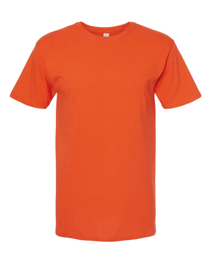 Front View of Burnt Orange Gold Soft Touch T-Shirt - 4800
