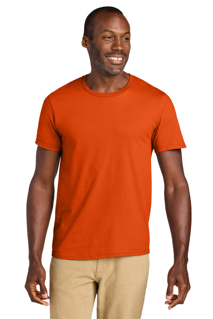 Front View of Burnt Orange Jerzees Classics Unisex Cotton T-Shirt 363M