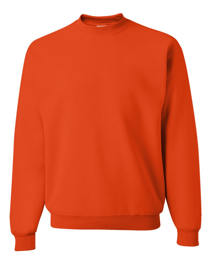 Front View of Burnt Orange NuBlend® Crewneck Sweatshirt - 562MR