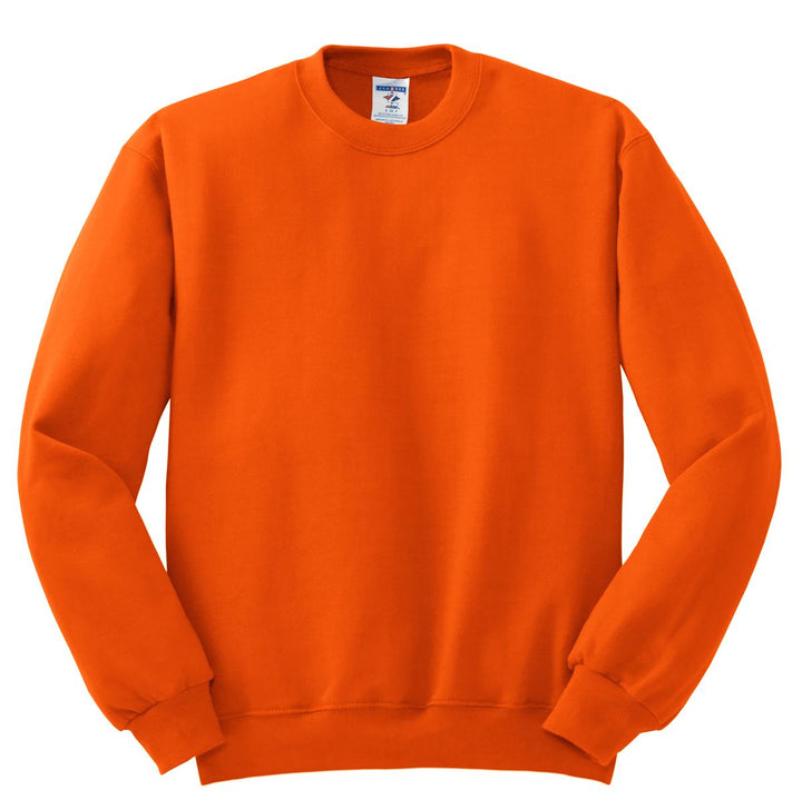 Front View of BurntOrng Jerzees - NuBlend Crewneck Sweatshirt. 562M