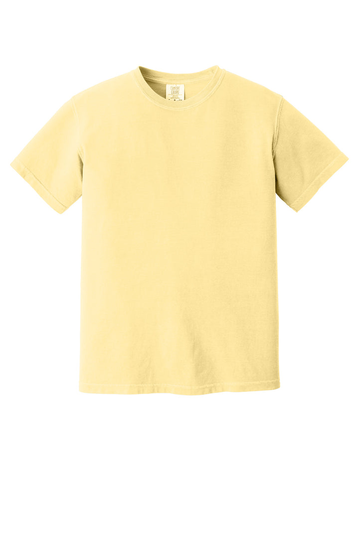 Front View of Butter COMFORT COLORS Heavyweight Ring Spun Tee. 1717