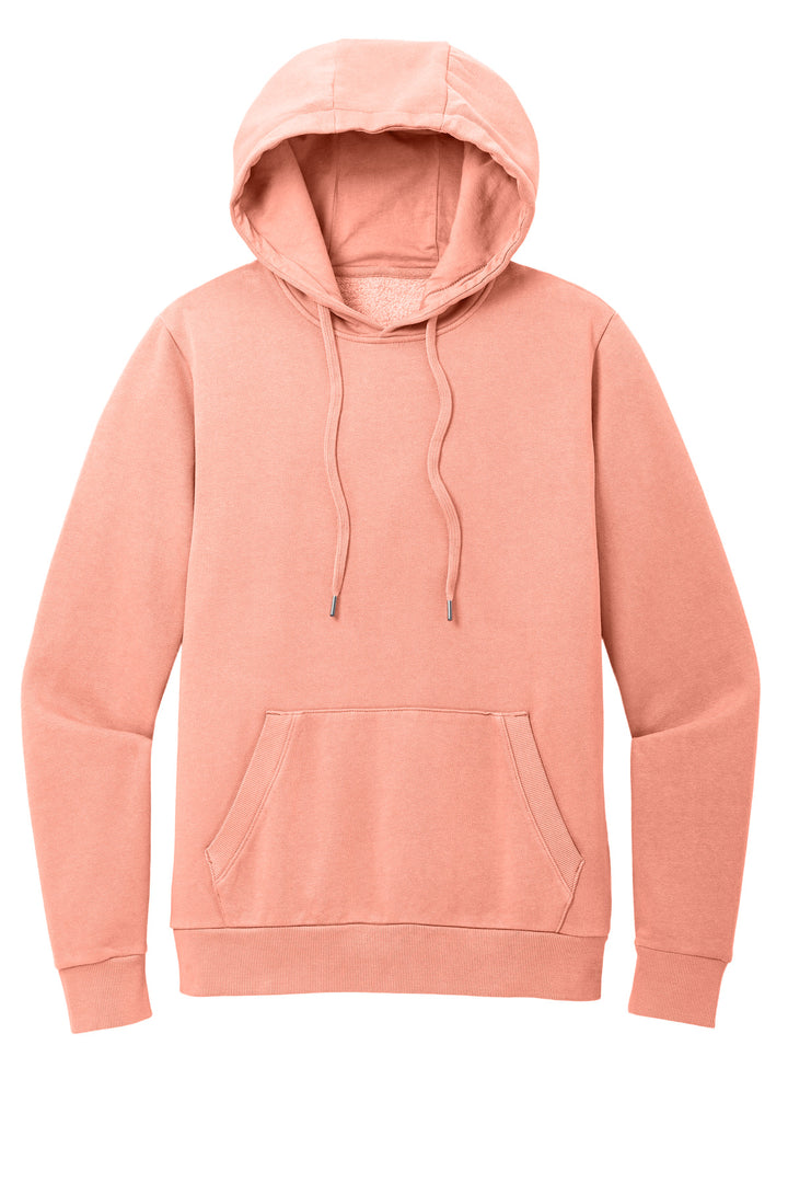 Front View of CactsRsePk District Wash Fleece Hoodie DT2200