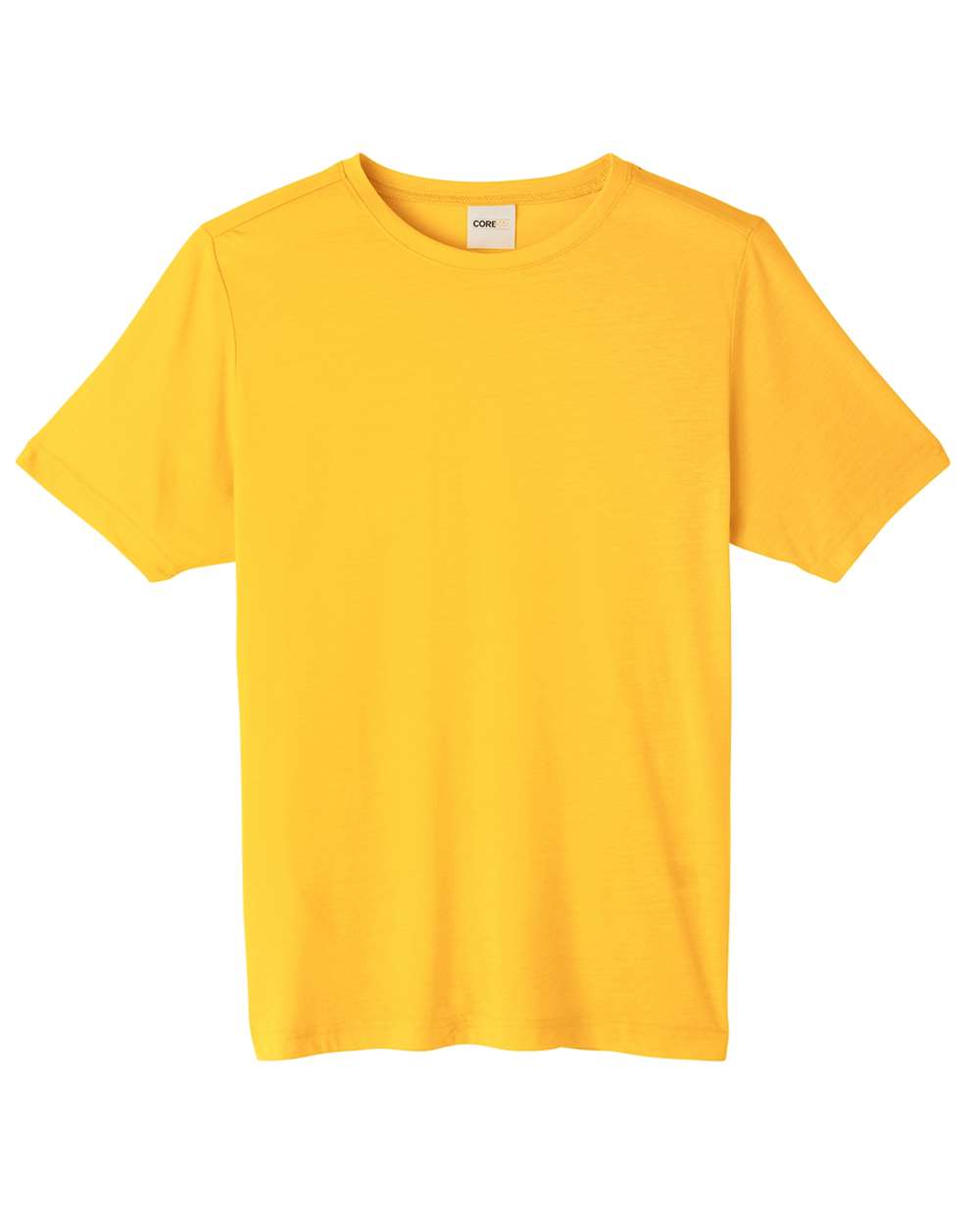 Front View of Campus Gold Unisex Fusion ChromaSoft™ Performance T-Shirt - CE111