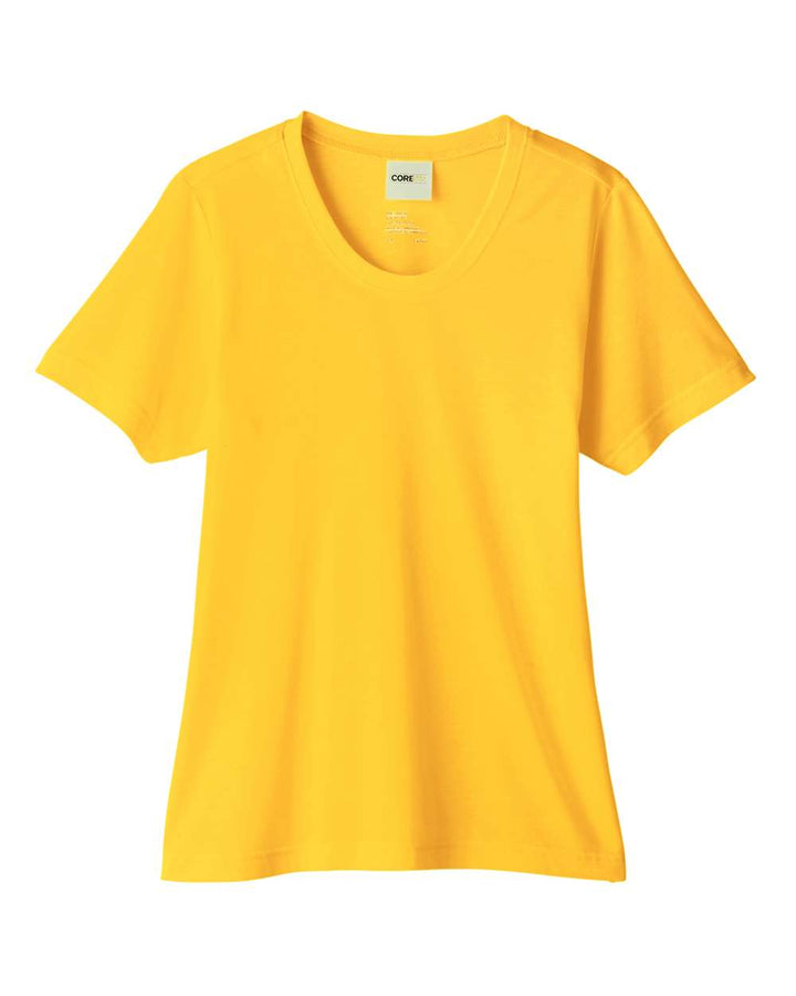 Front View of Campus Gold Women's Fusion ChromaSoft™ Performance T-Shirt - CE111W