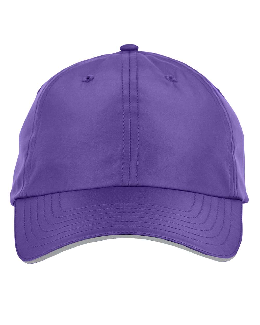 Front View of Campus Purple Pitch Performance Cap - CE001