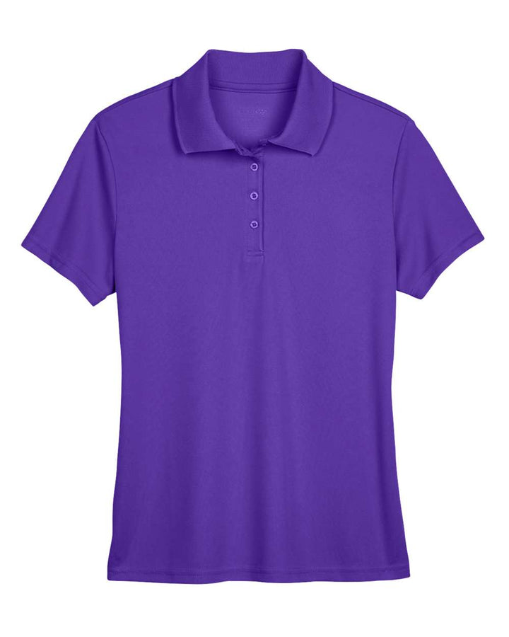 Front View of Campus Purple Women's Origin Performance Piqué Polo - 78181