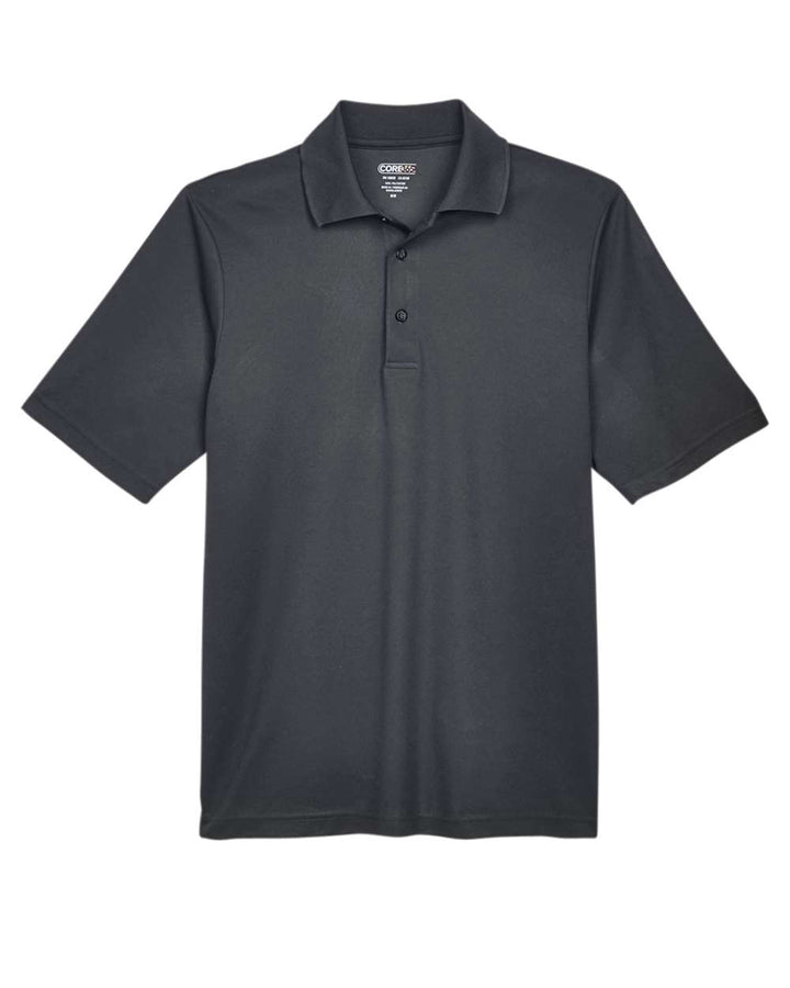 Front View of Carbon Men's Origin Performance Piqué Polo - 88181