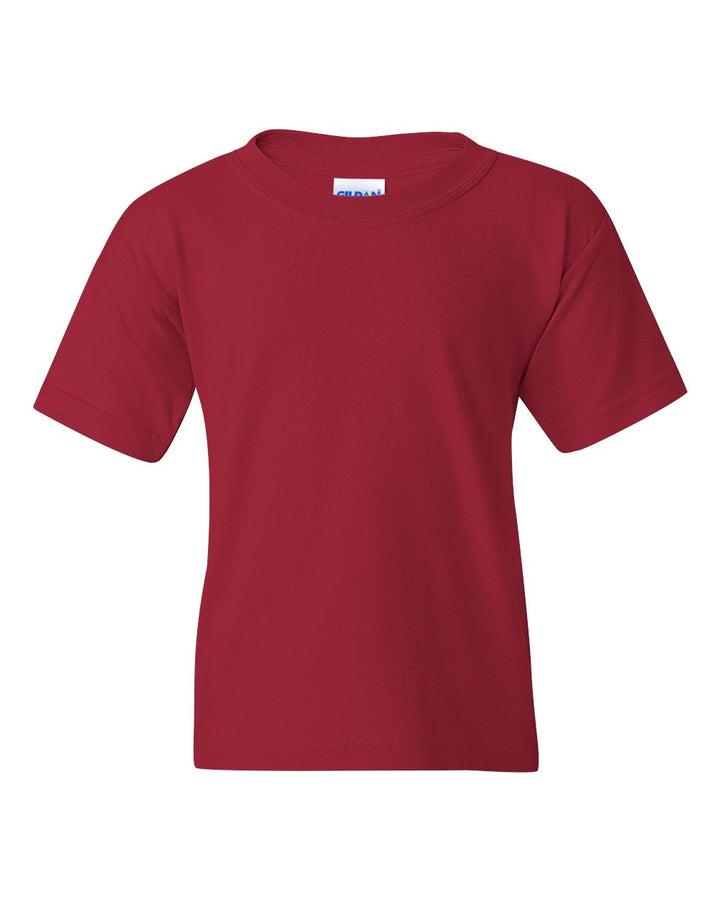 Front View of Cardinal Heavy Cotton™ Youth T-Shirt - 5000B