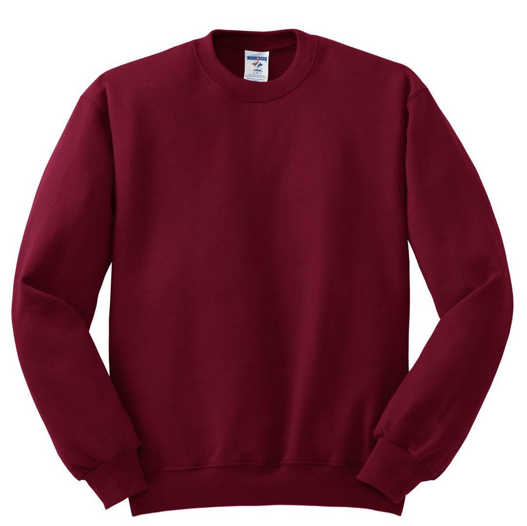 Front View of Cardinal Jerzees - NuBlend Crewneck Sweatshirt. 562M
