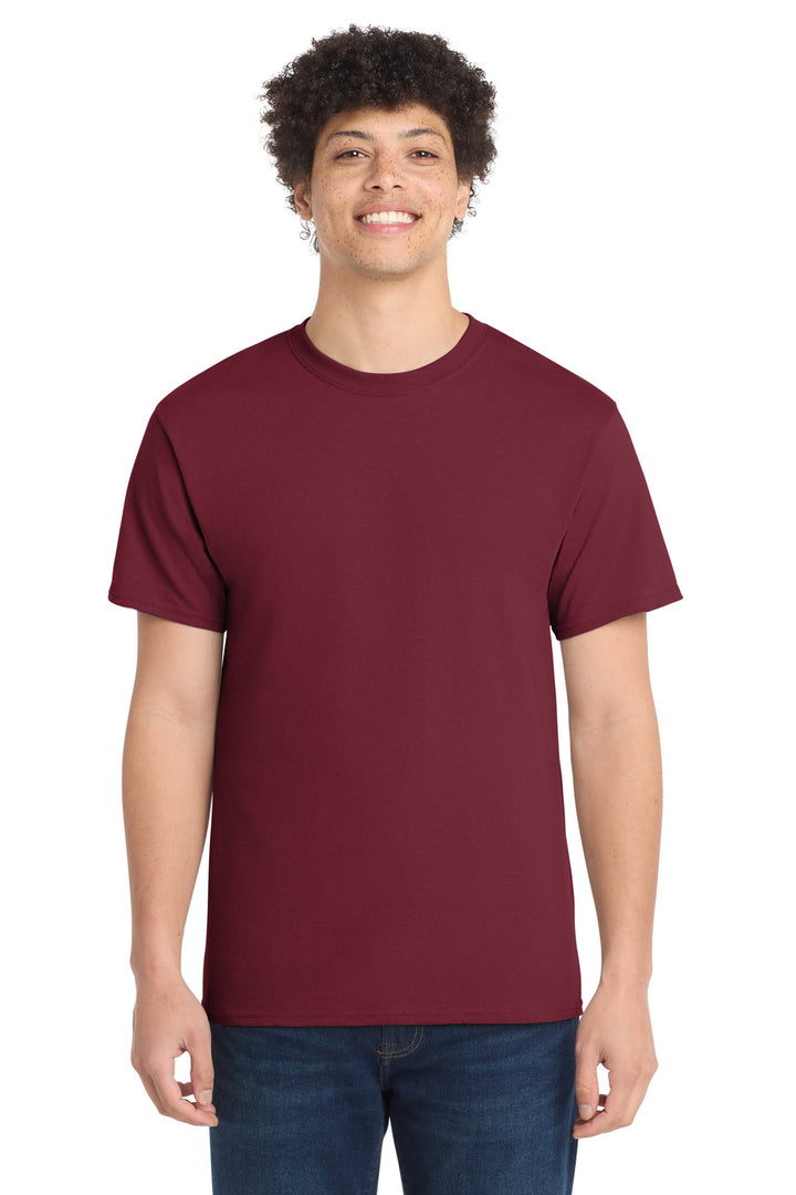 Front View of Cardinal Port & Company - Core Cotton Tee. PC54