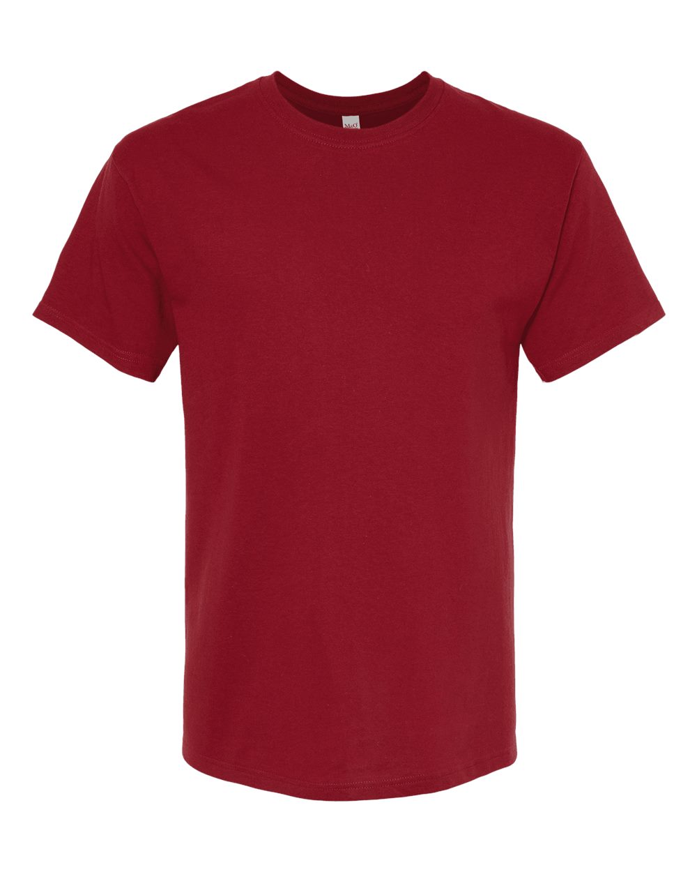 Front View of Cardinal Red Gold Soft Touch T-Shirt - 4800