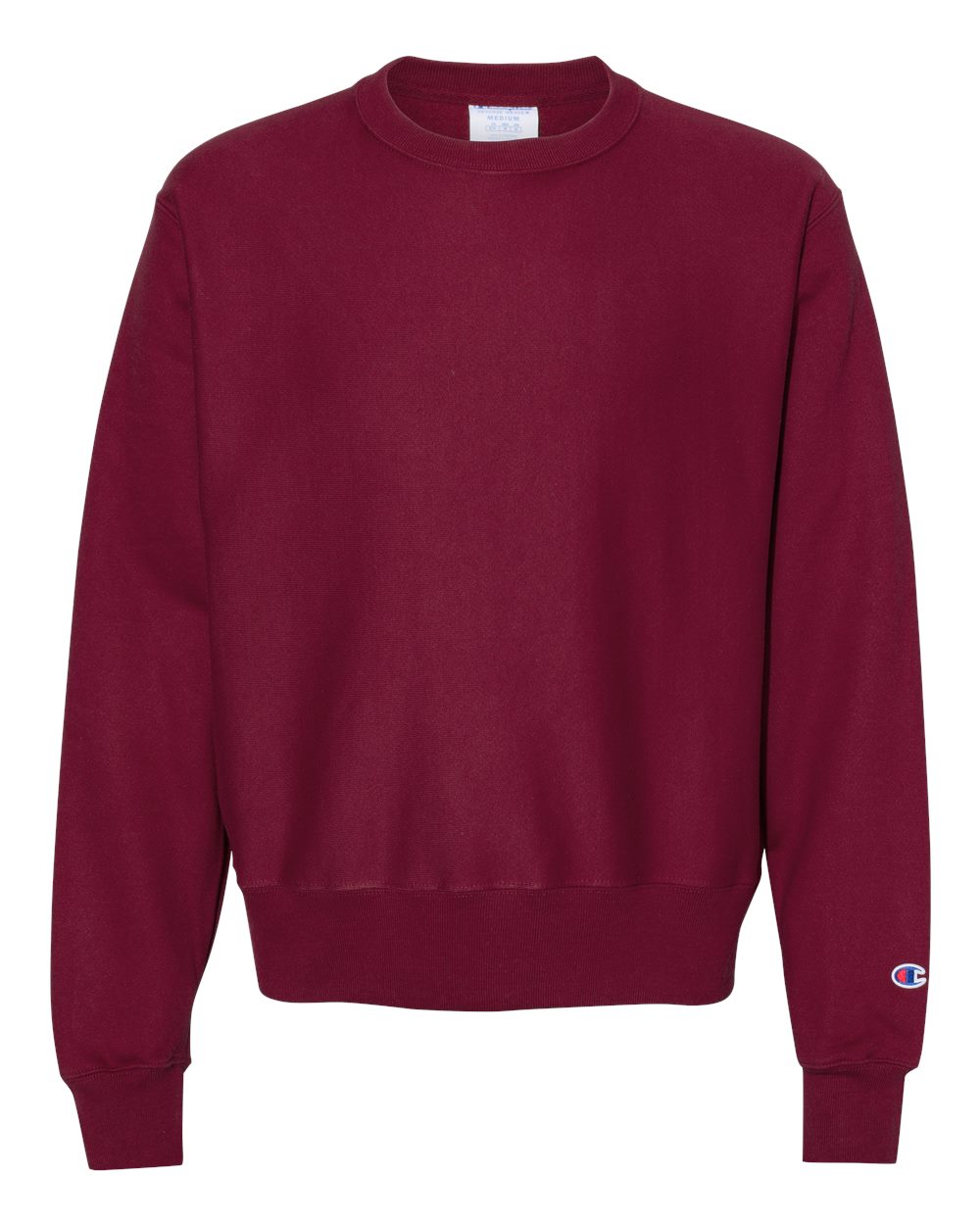 Front View of Cardinal Reverse Weave® Crewneck Sweatshirt - S149