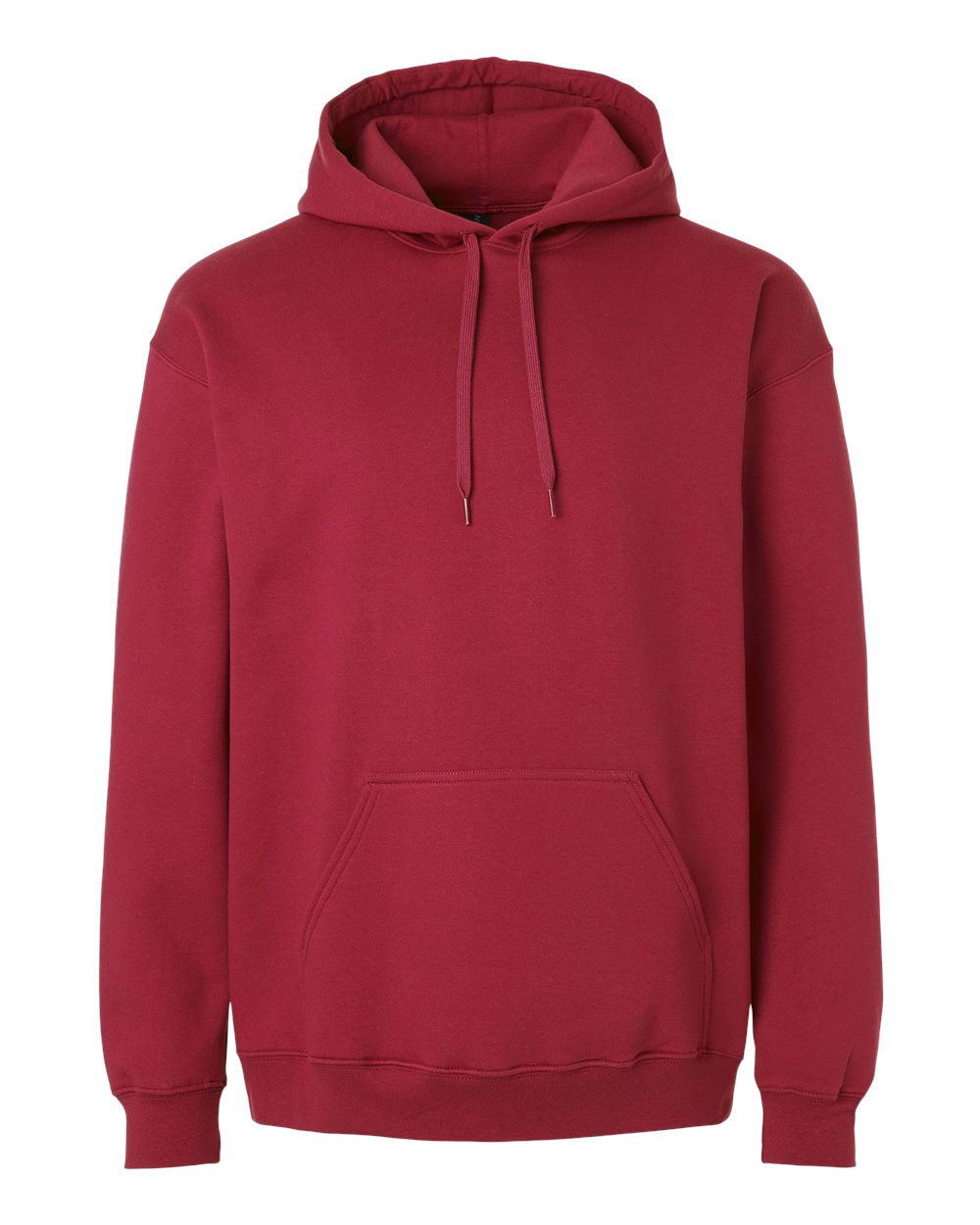 Front View of Cardinal Softstyle® Midweight Hooded Sweatshirt - SF500