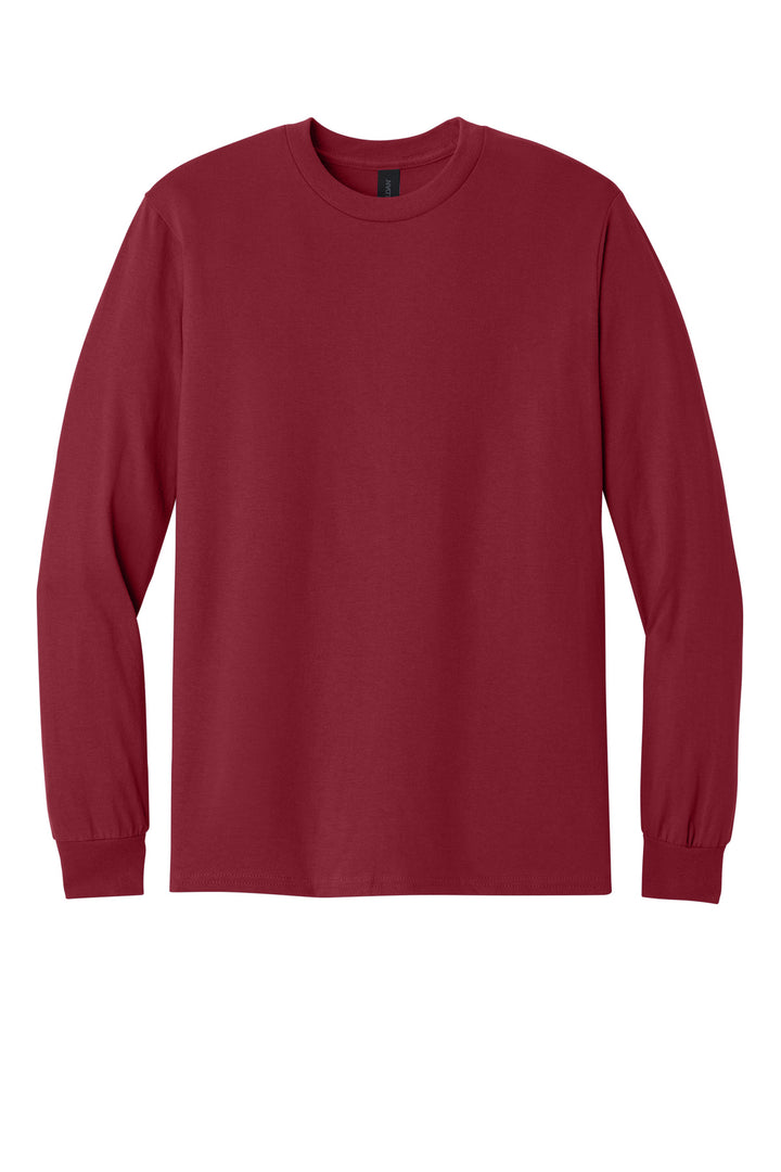 Front View of CardinalRd Gildan - Heavy Cotton 100% Cotton Long Sleeve T-Shirt. 5400