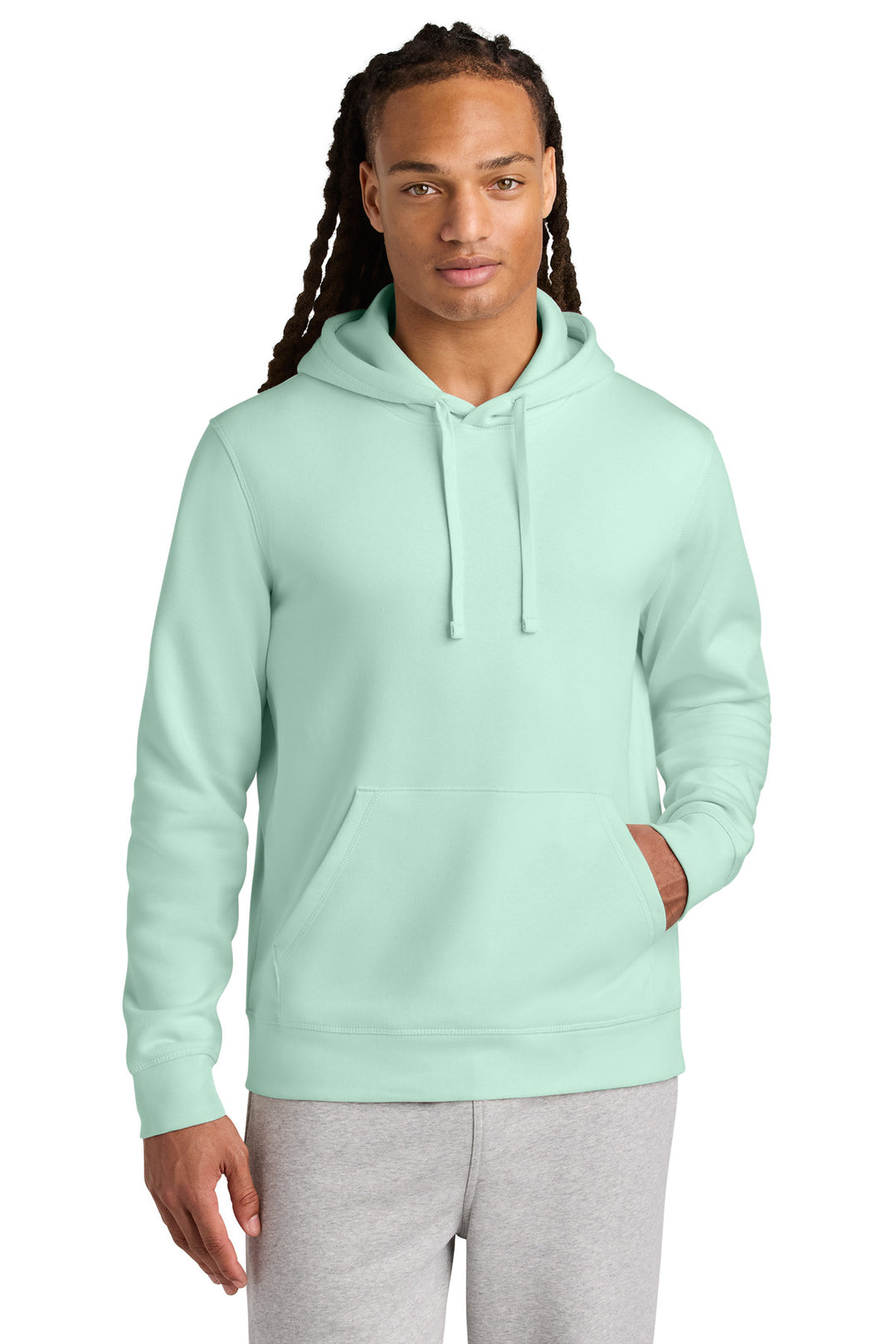 Front View of CariBlue Stanley/Stella Unisex Drummer 2.0 Hooded Sweatshirt SXU009