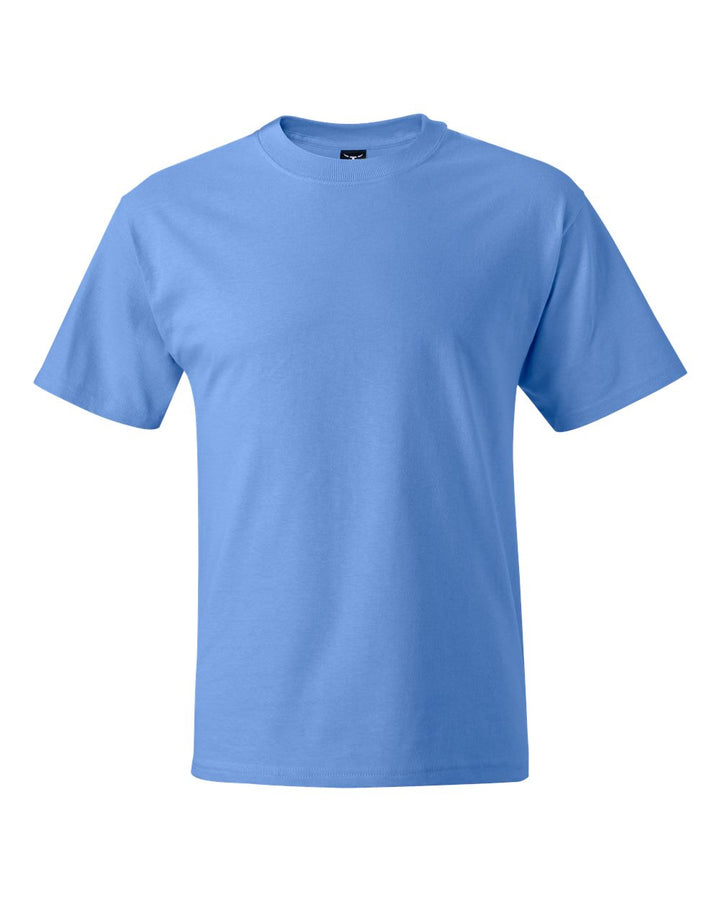 Front View of Carolina Blue Beefy-T® T-Shirt - 5180