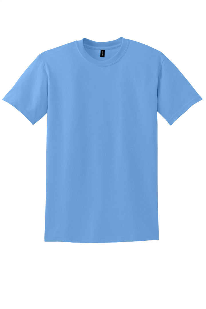 Front View of CAROLINA BLUE Gildan DryBlend 50 Cotton/50 Poly T-Shirt. 8000