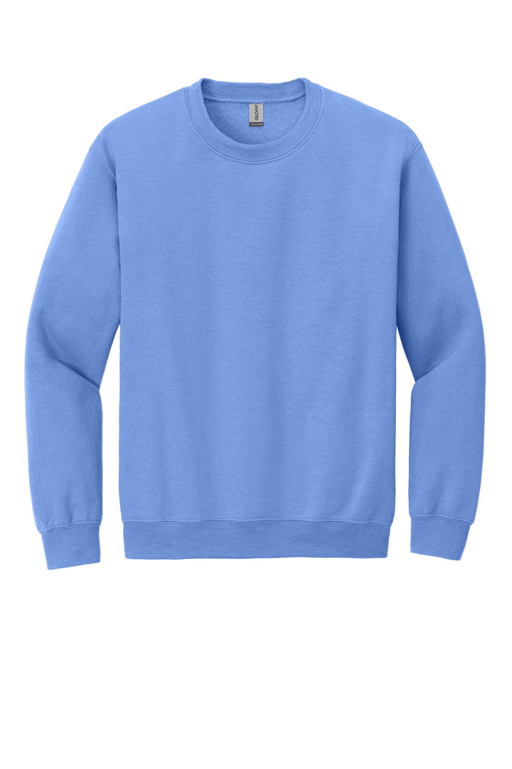 Front View of Carolina Blue Gildan Heavy Blend Crewneck Sweatshirt. 18000