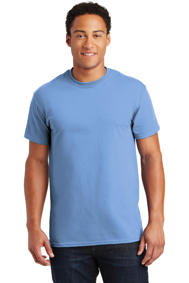 Front View of Carolina Blue Gildan - Ultra Cotton 100% US Cotton T-Shirt. 2000