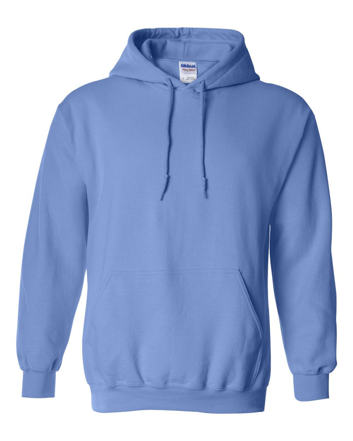 Front View of Carolina Blue Heavy Blend™ Hooded Sweatshirt - 18500