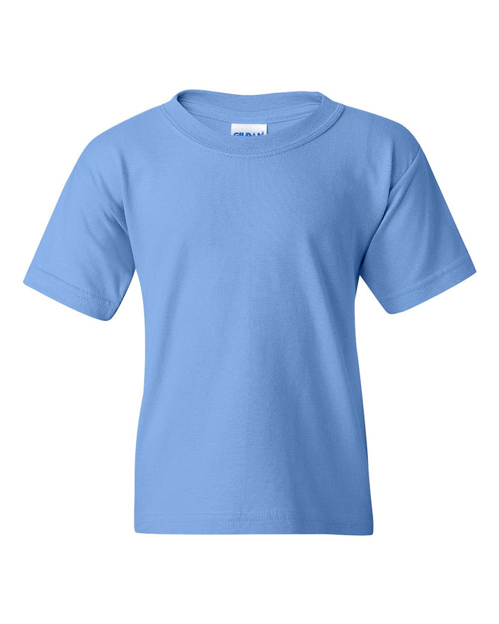 Front View of Carolina Blue Heavy Cotton™ Youth T-Shirt - 5000B