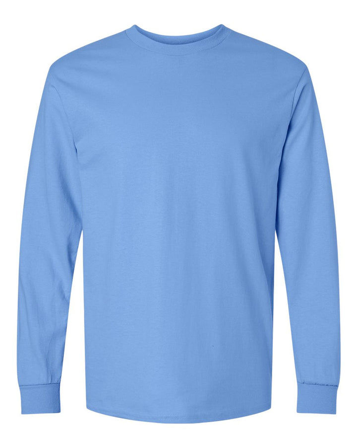 Front View of Carolina Blue Ultra Cotton® Long Sleeve T-Shirt - 2400
