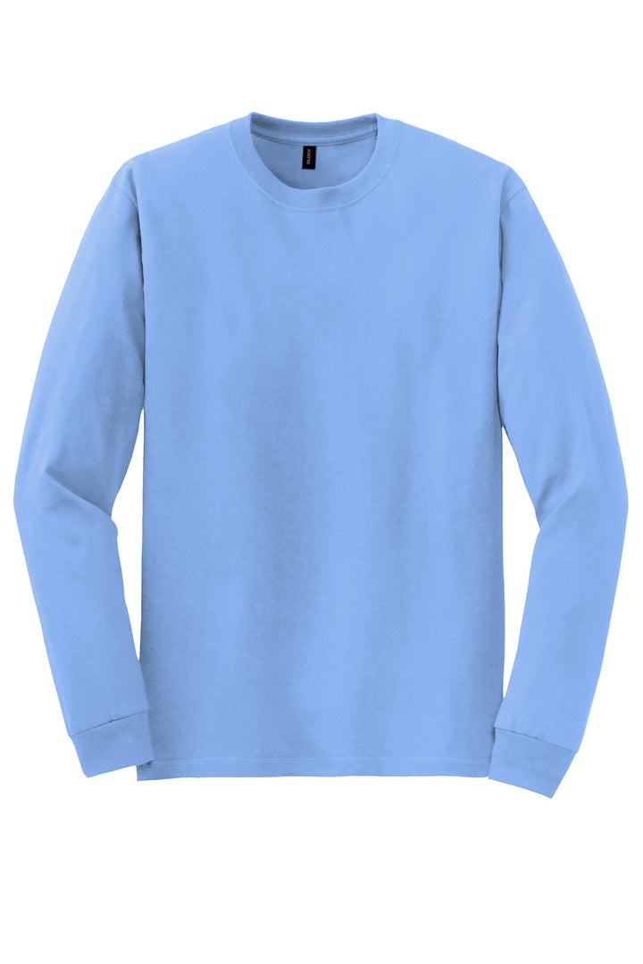 Front View of CarolinaBl Gildan - DryBlend 50 Cotton/50 Poly Long Sleeve T-Shirt. 8400