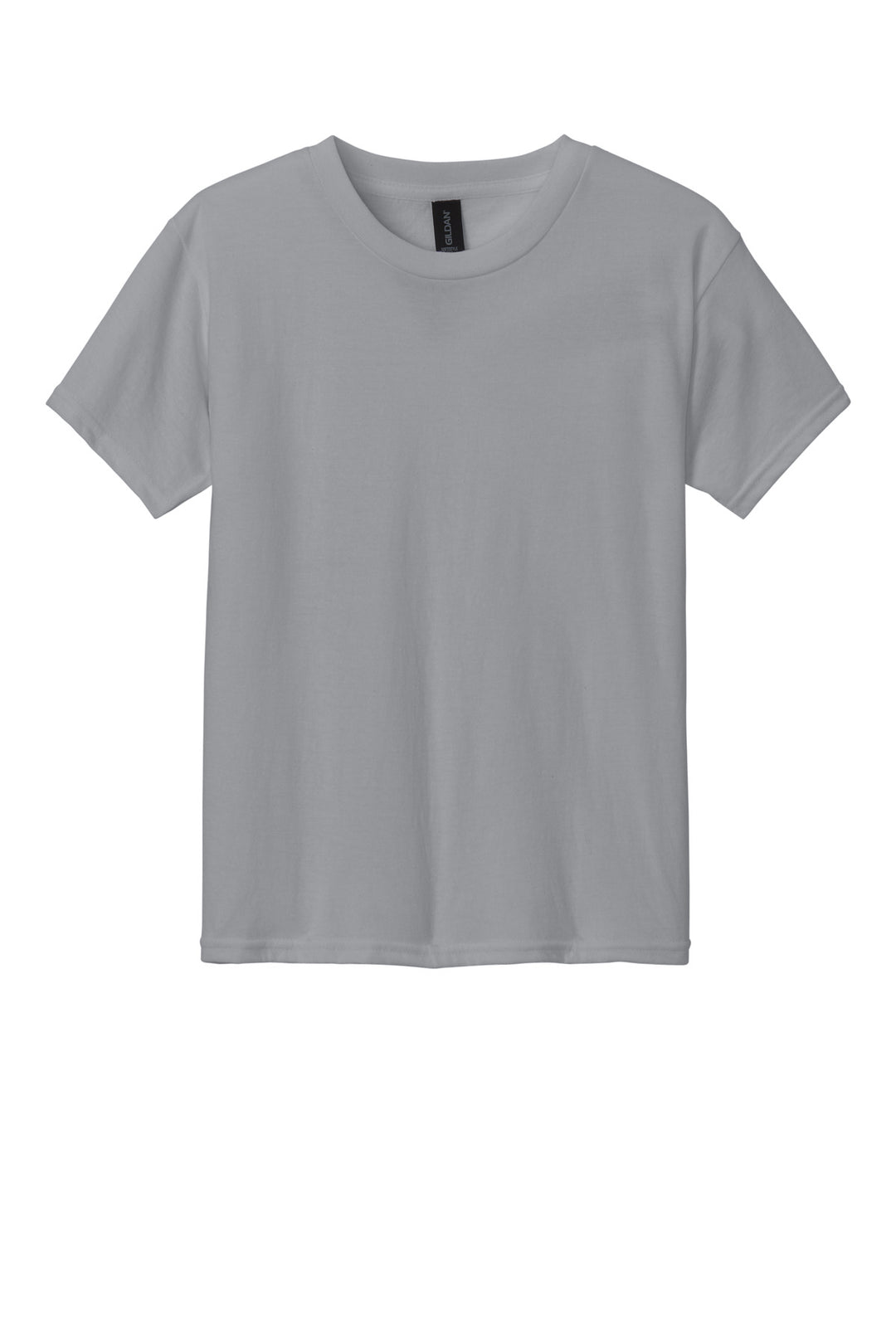 Front View of Cement Gildan Youth Softstyle CVC Tee 64000BCVC