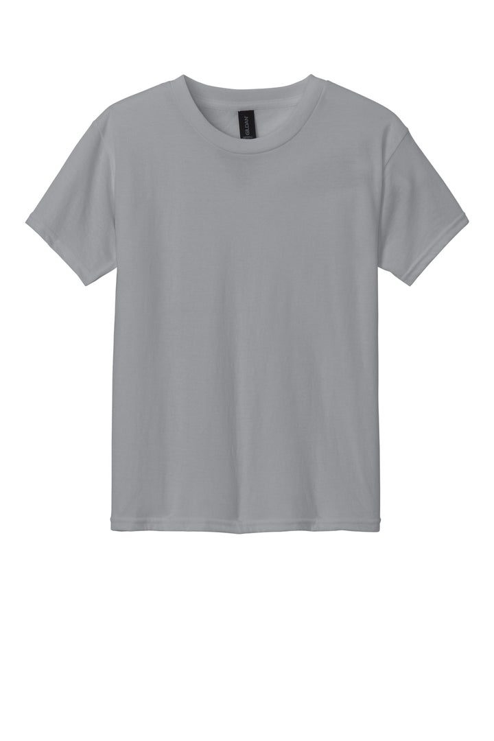 Front View of Cement Gildan Youth Softstyle CVC Tee 64000BCVC