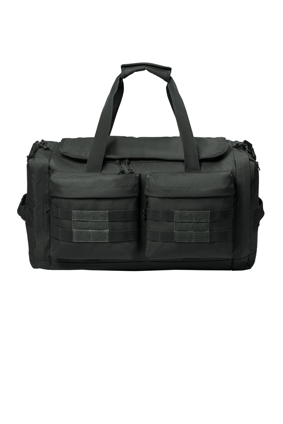 Front View of Charcoal CornerStone Tactical Duffel CSB815