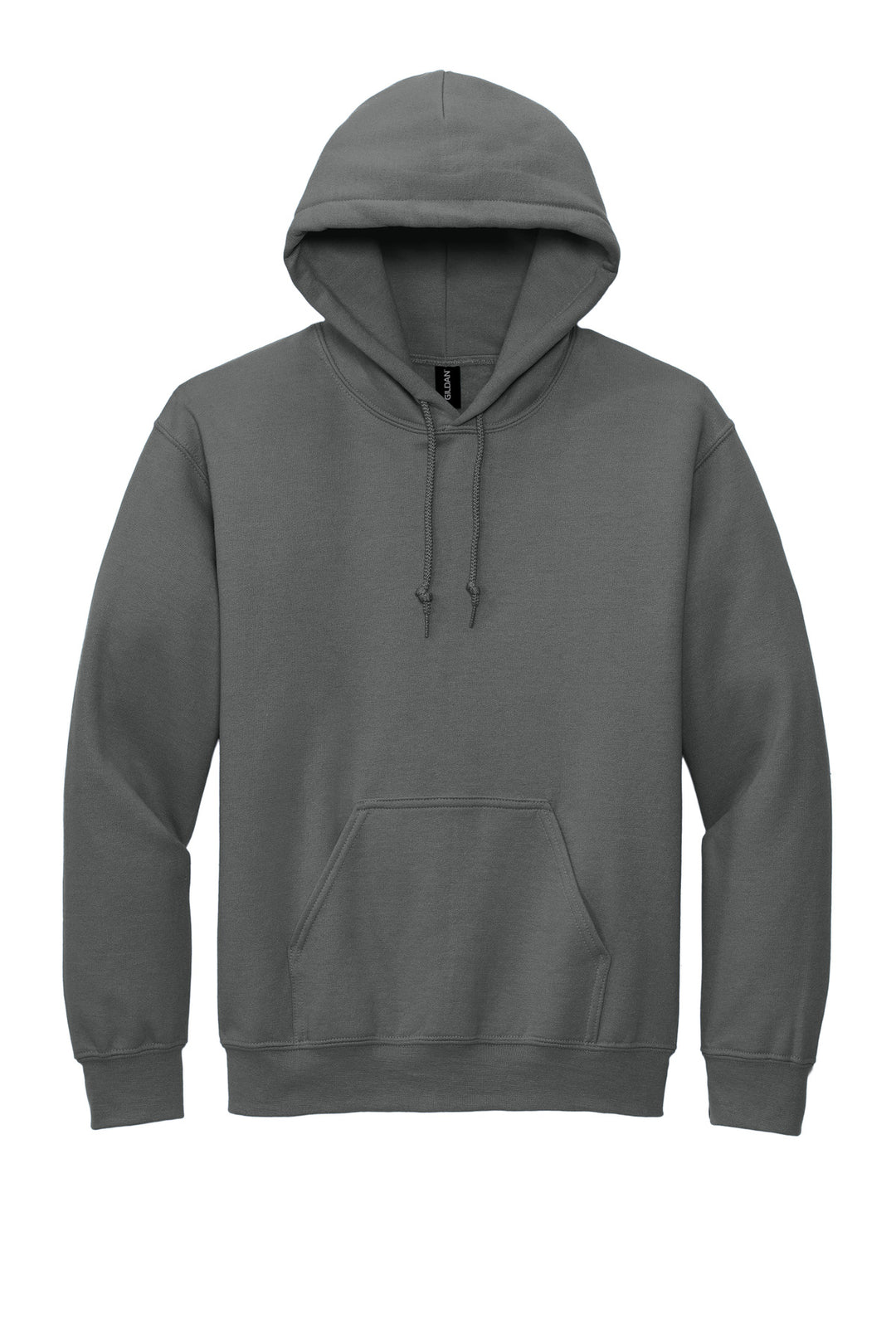 Front View of Charcoal Gildan - DryBlend Pullover Hooded Sweatshirt. 12500