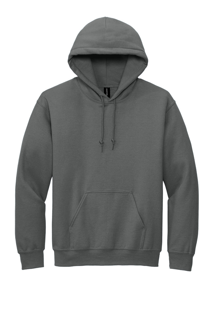 Front View of Charcoal Gildan - DryBlend Pullover Hooded Sweatshirt. 12500