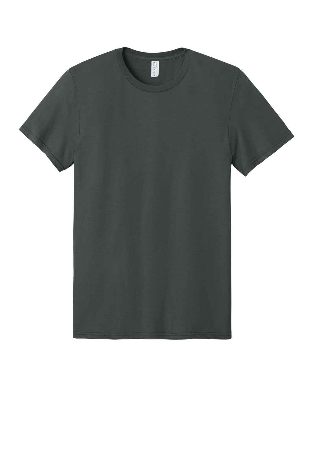 Front View of Charcoal Grey Jerzees Classics Unisex Cotton T-Shirt 363M