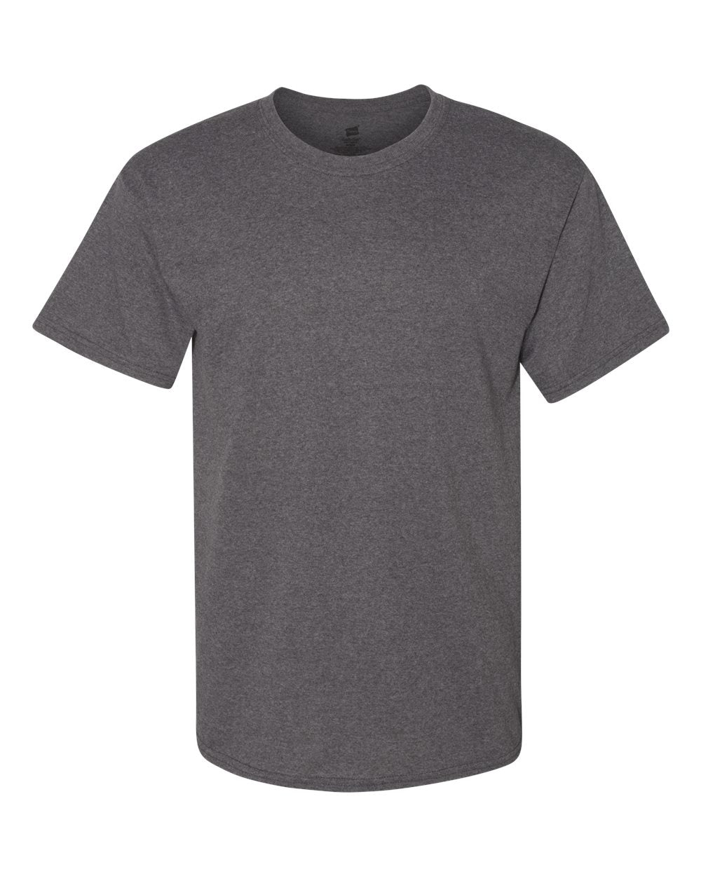 Front View of Charcoal Heather Essential-T T-Shirt - 5280