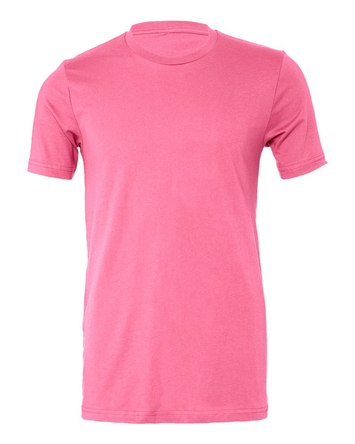 Front View of Charity Pink Jersey Tee - 3001