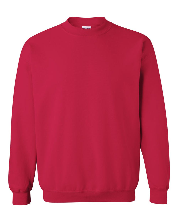 Front View of Cherry Red Heavy Blend™ Crewneck Sweatshirt - 18000
