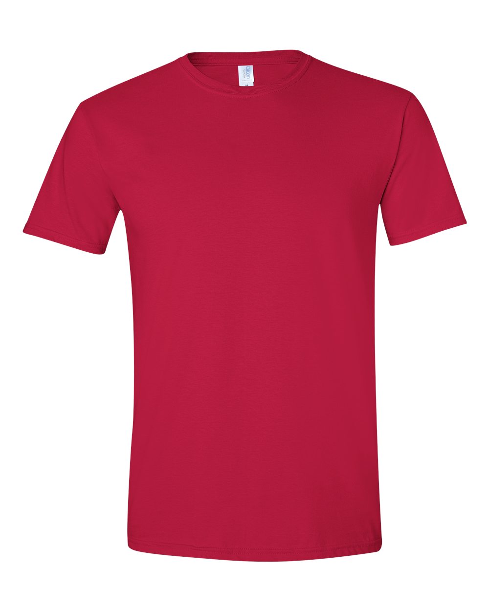 Front View of Cherry Red Softstyle® T-Shirt - 64000